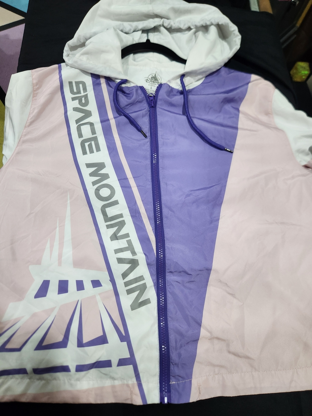 Disney Space Mountain Pink & Purple Hooded Jacket